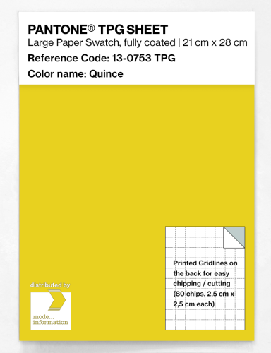 PANTONE® TPG SHEET 13-0753 TPG Quince