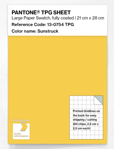 PANTONE® TPG SHEET 13-0754 TPG Sunstruck