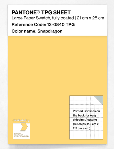 Product image of the product “PANTONE® TPG SHEET 13-0840 TPG Snapdragon ”