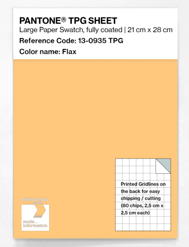 Product image of the product “PANTONE® TPG SHEET 13-0935 TPG Flax ”
