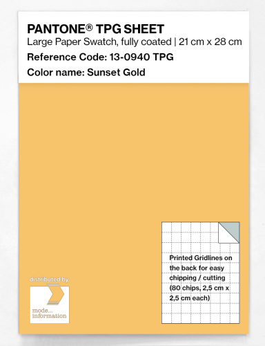 Artikelbild des Artikels “PANTONE® TPG SHEET 13-0940 TPG Sunset Gold “
