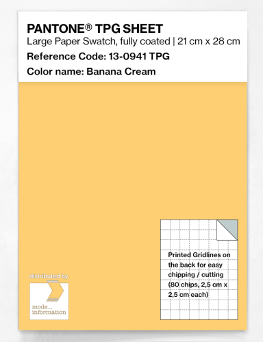 PANTONE® TPG SHEET 13-0941 TPG Banana Cream
