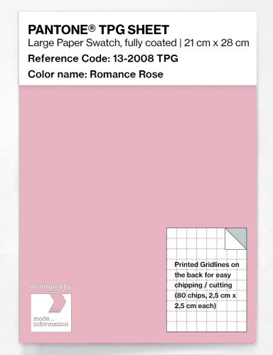 PANTONE® TPG SHEET 13-2008 TPG Romance Rose