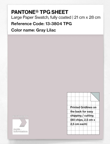 PANTONE® TPG SHEET 13-3804 TPG Gray Lilac