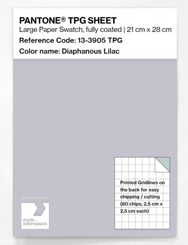 Artikelbild des Artikels “PANTONE® TPG SHEET 13-3905 TPG Diaphanous Lilac “