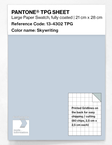 Product image of the product “PANTONE® TPG SHEET 13-4302 TPG Skywriting ”