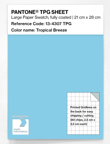 Product image of the product “PANTONE® TPG SHEET 13-4307 TPG Tropical Breeze ”