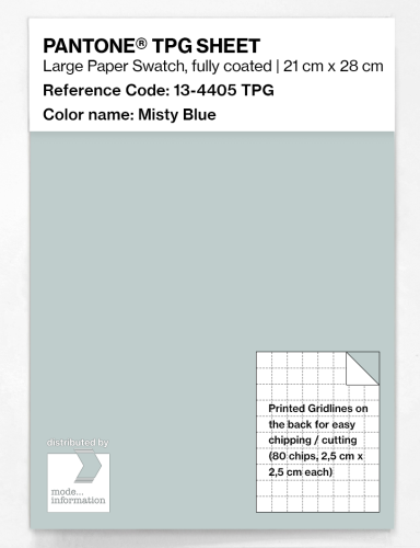 PANTONE® TPG SHEET 13-4405 TPG Misty Blue