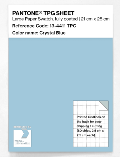 PANTONE® TPG SHEET 13-4411 TPG Crystal Blue