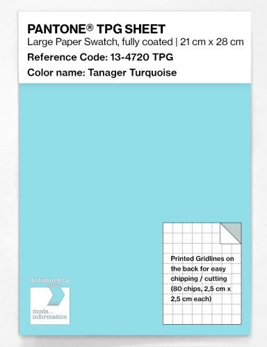 PANTONE® TPG SHEET 13-4720 TPG Tanager Turquoise