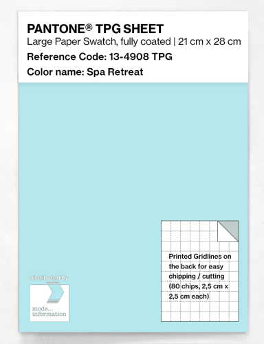 Product image of the product “PANTONE® TPG SHEET 13-4908 TPG Spa Retreat ”