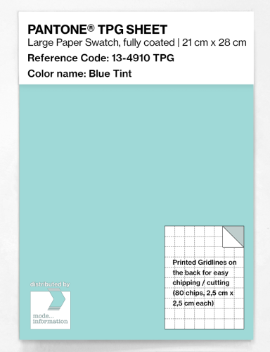 Product image of the product “PANTONE® TPG SHEET 13-4910 TPG Blue Tint ”
