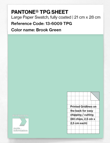 Product image of the product “PANTONE® TPG SHEET 13-6009 TPG Brook Green ”