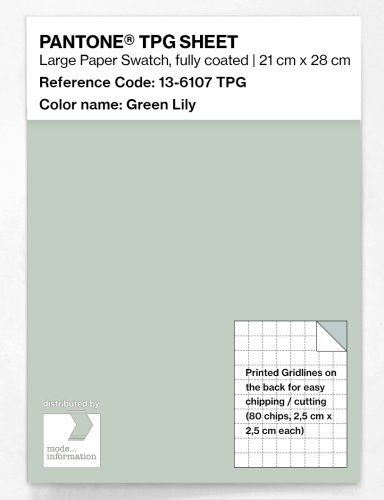 Product image of the product “PANTONE® TPG SHEET 13-6107 TPG Green Lily ”
