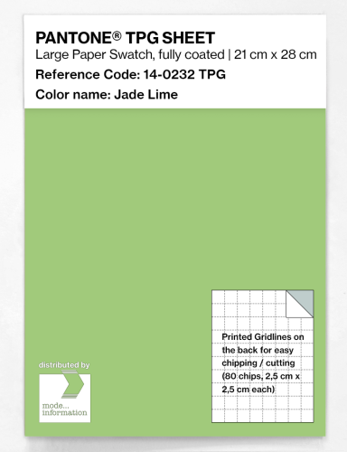PANTONE® TPG SHEET 14-0232 TPG Jade Lime