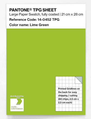 Artikelbild des Artikels “PANTONE® TPG SHEET 14-0452 TPG Lime Green “