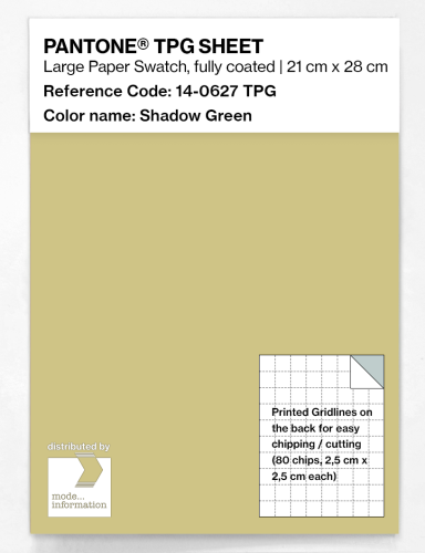 Product image of the product “PANTONE® TPG SHEET 14-0627 TPG Shadow Green ”