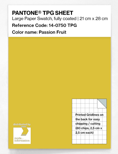 Product image of the product “PANTONE® TPG SHEET 14-0750 TPG Passion Fruit ”
