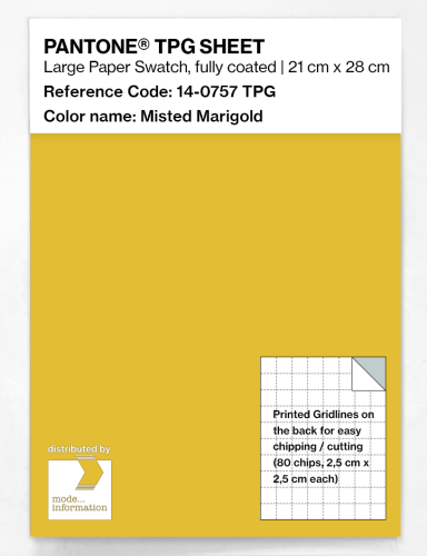 Artikelbild des Artikels “PANTONE® TPG SHEET 14-0757 TPG Misted Marigold “
