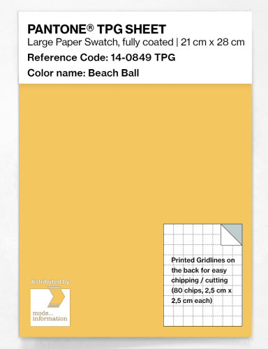 PANTONE® TPG SHEET 14-0849 TPG Beach Ball