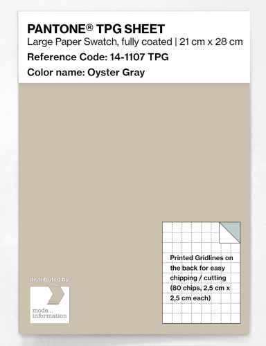 Artikelbild des Artikels “PANTONE® TPG SHEET 14-1107 TPG Oyster Gray “