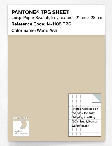 PANTONE® TPG SHEET 14-1108 TPG Wood Ash