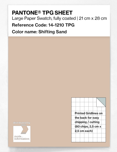PANTONE® TPG SHEET 14-1210 TPG Shifting Sand