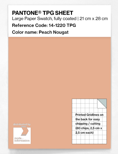 PANTONE® TPG SHEET 14-1220 TPG Peach Nougat