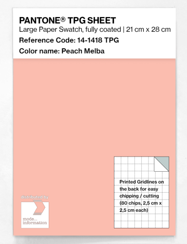 PANTONE® TPG SHEET 14-1418 TPG Peach Melba