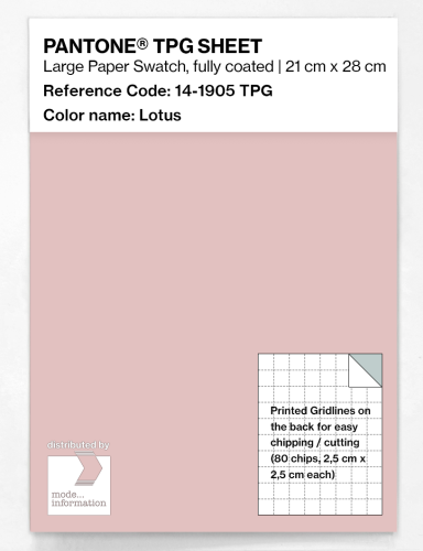 PANTONE® TPG SHEET 14-1905 TPG Lotus