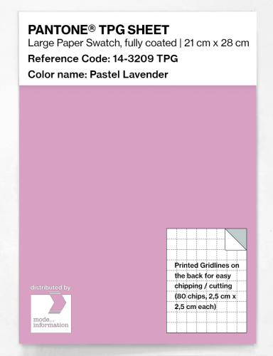 Product image of the product “PANTONE® TPG SHEET 14-3209 TPG Pastel Lavender ”