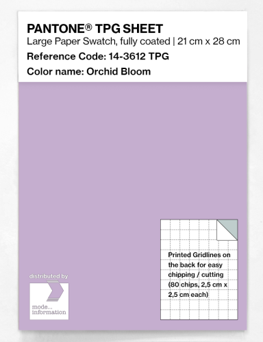 Product image of the product “PANTONE® TPG SHEET 14-3612 TPG Orchid Bloom ”