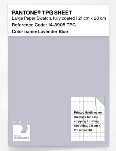 Product image of the product “PANTONE® TPG SHEET 14-3905 TPG Lavender Blue ”