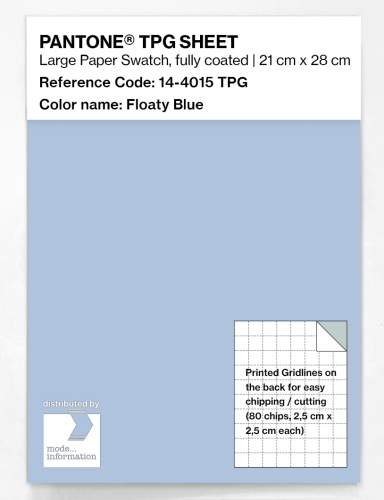 PANTONE® TPG SHEET 14-4015 TPG Floaty Blue