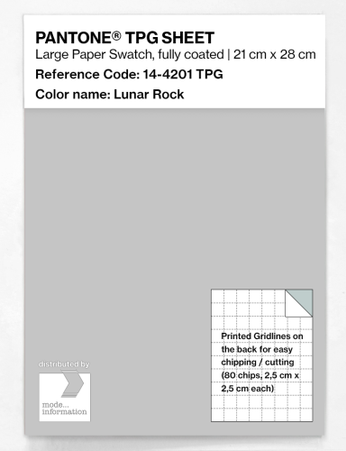 PANTONE® TPG SHEET 14-4201 TPG Lunar Rock