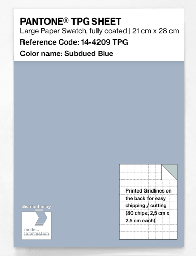 Product image of the product “PANTONE® TPG SHEET 14-4209 TPG Subdued Blue ”