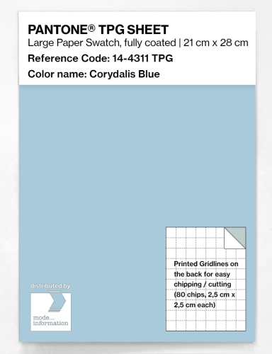 PANTONE® TPG SHEET 14-4311 TPG Corydalis Blue