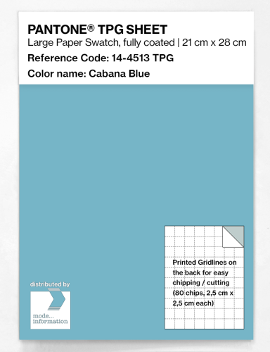 PANTONE® TPG SHEET 14-4513 TPG Cabana Blue
