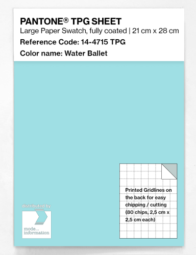 Product image of the product “PANTONE® TPG SHEET 14-4715 TPG Water Ballet ”
