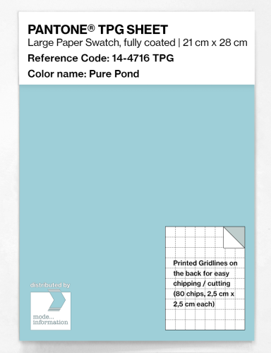 Artikelbild des Artikels “PANTONE® TPG SHEET 14-4716 TPG Pure Pond “
