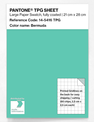 Product image of the product “PANTONE® TPG SHEET 14-5416 TPG Bermuda ”