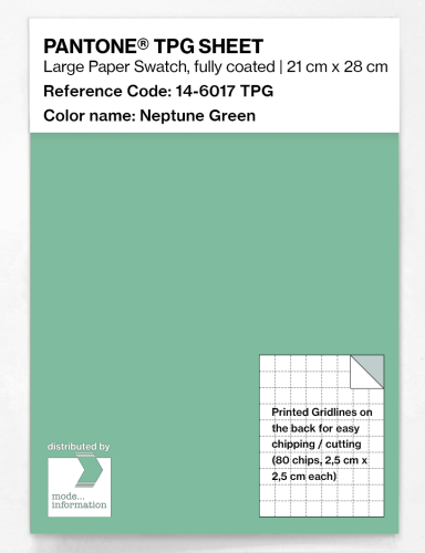 Product image of the product “PANTONE® TPG SHEET 14-6017 TPG Neptune Green ”