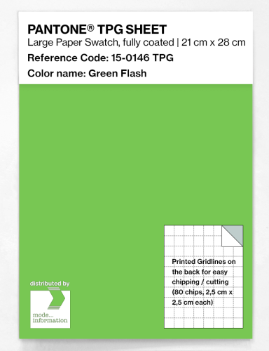 Product image of the product “PANTONE® TPG SHEET 15-0146 TPG Green Flash ”