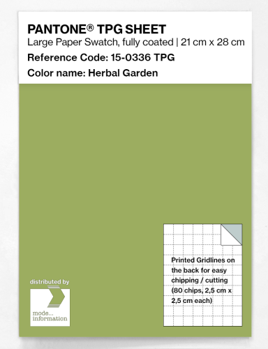 PANTONE® TPG SHEET 15-0336 TPG Herbal Garden