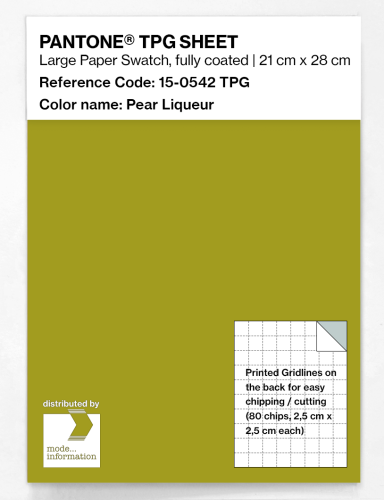 PANTONE® TPG SHEET 15-0542 TPG Pear Liqueur