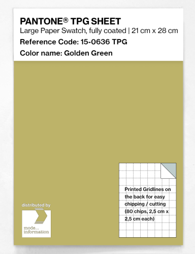Product image of the product “PANTONE® TPG SHEET 15-0636 TPG Golden Green ”