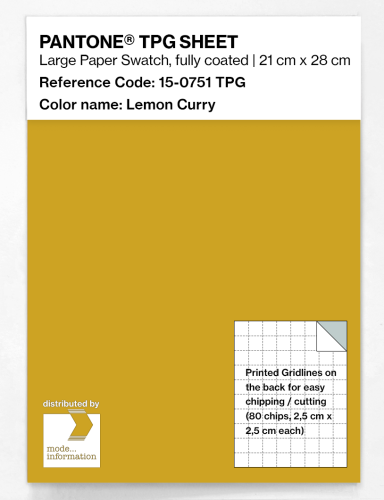 Product image of the product “PANTONE® TPG SHEET 15-0751 TPG Lemon Curry ”