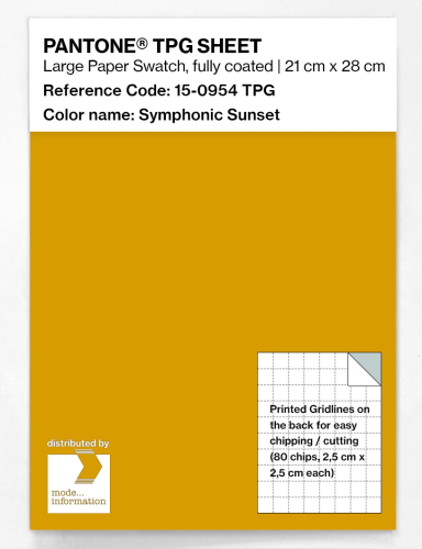 PANTONE® TPG SHEET 15-0954 TPG Symphonic Sunset