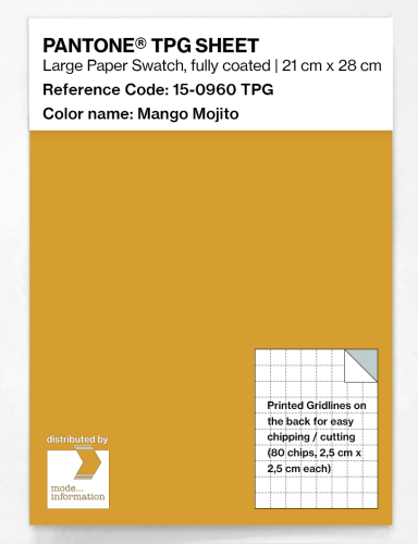 PANTONE® TPG SHEET 15-0960 TPG Mango Mojito