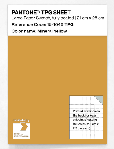 PANTONE® TPG SHEET 15-1046 TPG Mineral Yellow